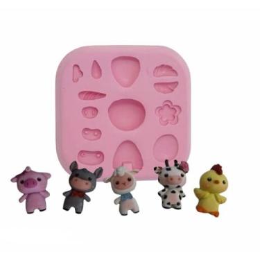 Imagem de Molde De Silicone Fazendinha Para Confeitaria Rb131