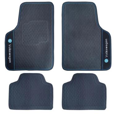 Imagem de Tapete Borracha Volkswagen Fusca Brasilia Tl Variant Bordado