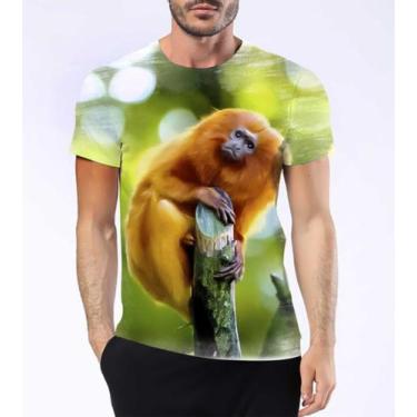 Imagem de Camisa Camiseta Mico Leão Dourado Primata Mata Atlântica 4 - Estilo Kr