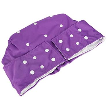 Imagem de Fraldas para adultos laváveis, calças de fralda reutilizável à prova de vazamento ajustáveis TPU tecido impermeável para hospital