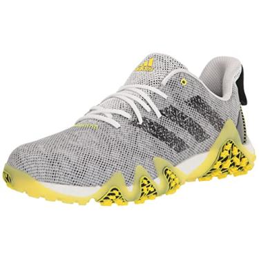 Imagem de adidas Sapato de golfe masculino Codechaos 22, Ftwr Branco/Núcleo Preto/Amarelo Feixe, 12