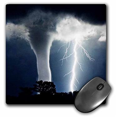 Imagem de 3dRose Mouse pad LLC 20 x 20 x 0,63 cm, Tornado e Lightning (mp_44853_1)