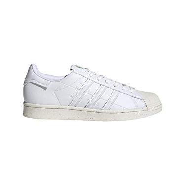 Imagem de adidas Mens Superstar Sneakers Shoes Casual - Off White,White - Size 10.5 D