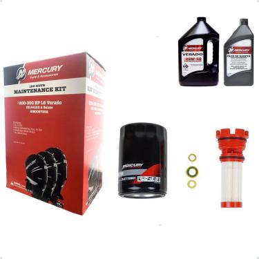 Imagem de Kit Manutenção Mercury Verado L6 100h S/N 2B144122 e Abaixo