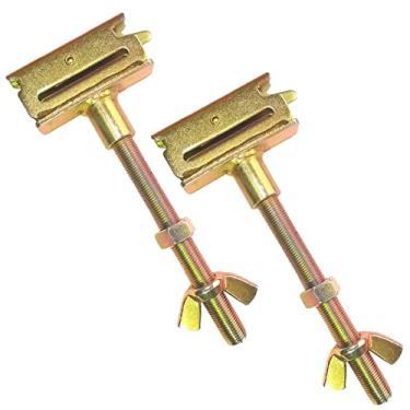 Imagem de Suporte de pneu sobressalente E Track para X-Track Tie Down Pontos de âncora Suporte de parafuso Suporte de roda sobressalente Acessórios do sistema de trilho Etrack Reboque fechado Caminhão de parede Semis Garagens Prateleira de motocicleta 2 pacotes