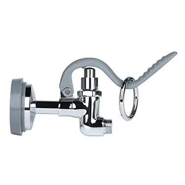 Imagem de KWODE Válvula de pulverização pré-lavagem para todas as marcas de torneira de pia de cozinha comercial pulverizador de pratos peças de reposição com acabamento cromado de cor cinza de 1,42 GPM