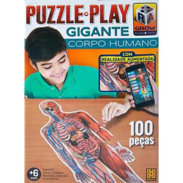 Imagem de Puzzle Play Gigante Corpo Humano - 100 peças