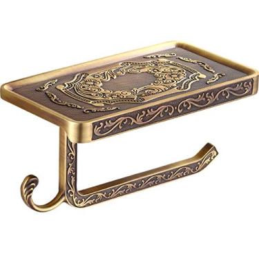 Imagem de KIZQYN Ganchos de casaco esculpido antigo cabide de pendurar na parede toalheiro de papel toalha de banheiro pendurado na parede gancho de decoração cabide cor antiga cabide de casaco montado na parede