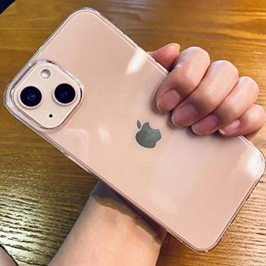 Imagem de Capa rígida de cristal transparente para PC para iPhone 14 13 12 11 Pro Max Mini X XS XR 7 8 Plus SE 2022 Capa transparente para iPhone 8 Plus 7 Plus