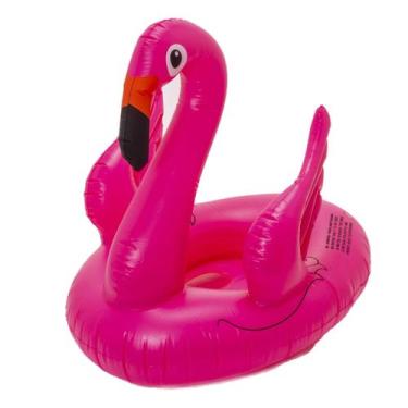 Imagem de Boia De Flamingo  Com Asas Bote Infantil Para Bebês +1 Ano - Elite