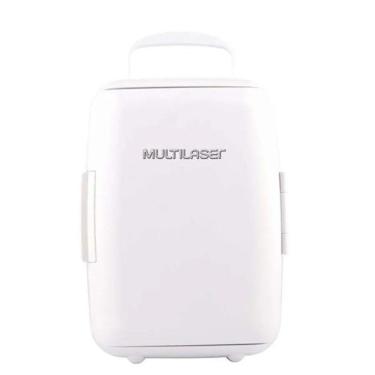 Imagem de Mini Geladeira 6L Branca 12V 127V Capacidade 4 Garrafas de 600ML com Cabo DC Branca Multilaser - TV011