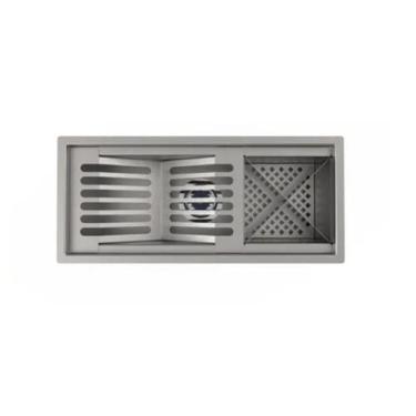 Imagem de Calha 48cm Escorredor Embutido Para Área Gourmet Moderna Inox 304 - Aj