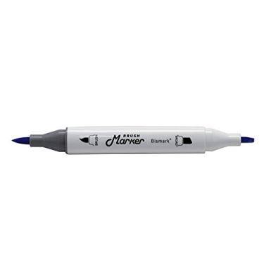Imagem de Marcador Permanente Brush Marker, Bismark, PK0306D071, Azul Escuro
