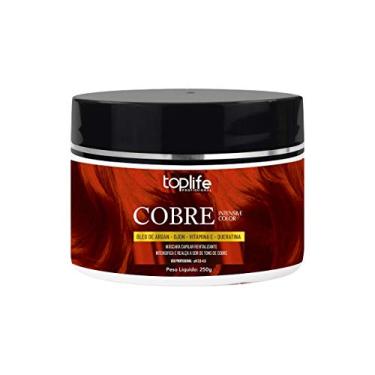 Imagem de Máscara Tonalizante Cobre Ruivo Toplife Profissional 250gr