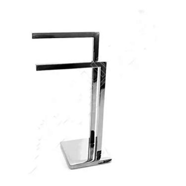 Imagem de Toalheiro De Pia Bancada Duplo Quadrado Inox