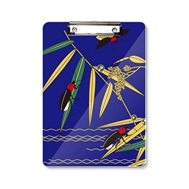 Imagem de Pintura japonesa folha de inseto prancheta pasta placa de apoio A4