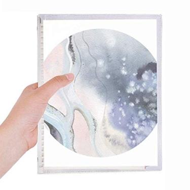 Imagem de Caderno de aquarela com tinta abstrata para sombreamento diário de folhas soltas recarregável