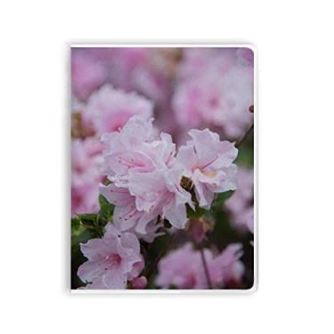Imagem de Caderno de lindas flores rosa branco capa de goma Diário capa macia