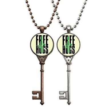 Imagem de OFFbb-USA Colar de chaves com pingente de cacto para decoração de casais