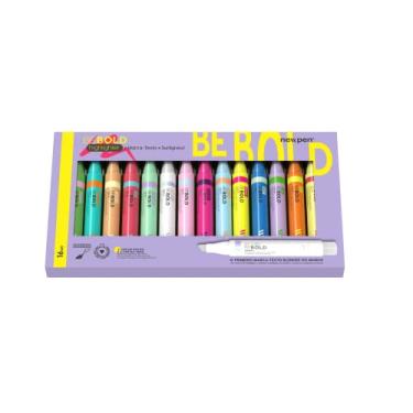 Imagem de Marca Texto Be Bold Sortido Newpen - Caixa com 16 Unid.
