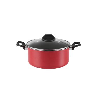 Imagem de Caçarola Com Tampa Brinox Garlic Antiaderente 3,4 Litros Ø 22 cm Vermelho Brinox