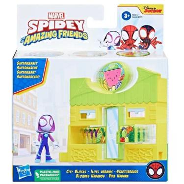 Imagem de Playset PLK Spidey CITY BLOCKS Supermercado Amazing Friends Hasbro F8361