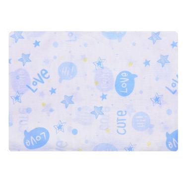 Imagem de Fronha Infantil Avulsa 100% algodão 28 cm x 40 cm Baby Nice Azul