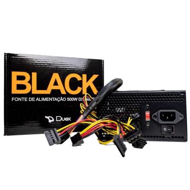 Imagem de Fonte de Alimentação Para PC Duex Atx 500W Dx 500FSE Preta
