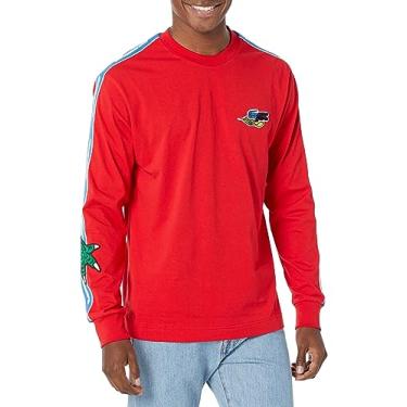 Imagem de Lacoste Camiseta masculina com a marca Holiday Band, Rouge, G