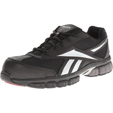 Imagem de Reebok Tênis masculino Work RB4895 Ketia Work Safety Composite Toe Performance CROS preto e prata, Preto, 12 Wide