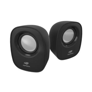 Imagem de C3Tech Caixa de som SP-30BK Preto 2.0 com Alimentacao via USB, conexao de audio P2 3,5mm ajustes de volume no cabo