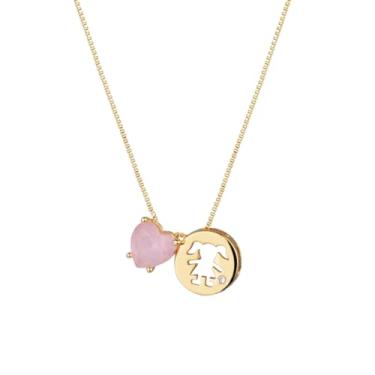 Imagem de Corrente Colar filho ou filha Presente dia das Mãe E Família Menino Ou Menina banhado a ouro 18k (MENINA)