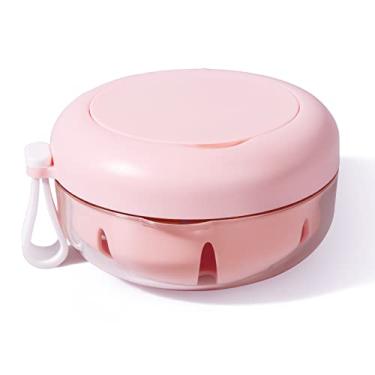 Imagem de Denture Case, Definitely No-Leak Denture Bath Box for Traveling Perfectly, Denture Cup with Strainer & Mirror(Pink)