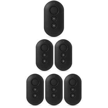 Imagem de Kit 6 Controle Remoto para Alarme e Portão XAC 4000 Smart Preto Intelbras