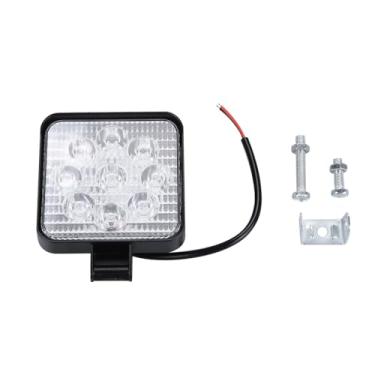 Imagem de 9 LED quadrado 27 W luz de trabalho de carro super brilhante à prova d'água farol de neblina para caminhão trator carro