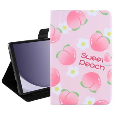 Imagem de Dteck Capa ultrafina para tablet Samsung Galaxy Tab A9+ Plus de 11 polegadas 2023 (SM-X210/215/216) - Capa fólio leve de couro PU com [suporte embutido/compartimentos para cartão] Capa fina fofa de