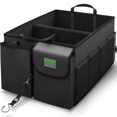Imagem de DRIVE AUTO PRODUCTS - Organizador compacto de porta-malas preto com alças ajustáveis