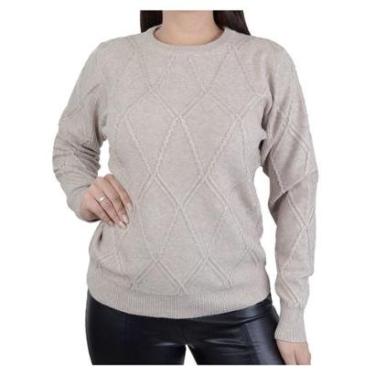 Imagem de Blusa Feminina Facinelli By Mooncity Tricot Kaki - 651107-Feminino