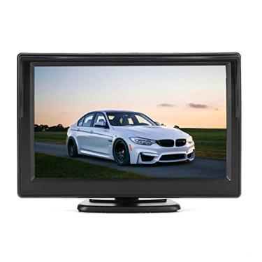 Imagem de Monitor LCD TFT HD para Carro Com Tela de Reprodutor de Backup para Estacionamento Reverso Preto de 5 Polegadas (Sem câmera)