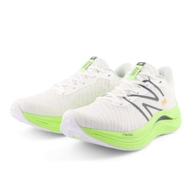 Imagem de New Balance FuelCell Propel V4 Tênis de corrida masculino, Branco/Branco-Limão Branqueado/Grafite, 42