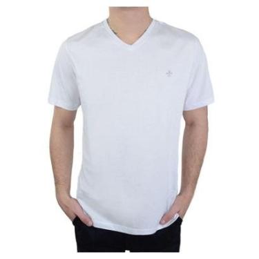 Imagem de Camiseta Masculina Dudalina MC Cotton Branca - 0877180605-Masculino