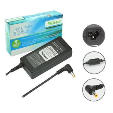 Imagem de Fonte Para Notebook 19v 3,16a - Pino 5,5mm - Bivolt - GREEN, 044-3041