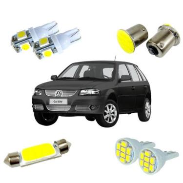 Imagem de Kit Lâmpadas Para Gol G2 G3 G4 Farol Pingão 8 Leds 5 Leds Sdm Led Cob 