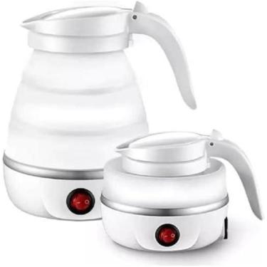 Imagem de Chaleira Jarra Elétrica Dobrável Portátil De Silicone 127V - Kettle