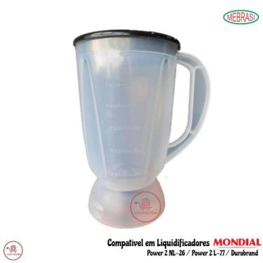 Imagem de Copo Plástico Leitoso para Liquidificador Mondial Dinâmico L-35 - Mebr