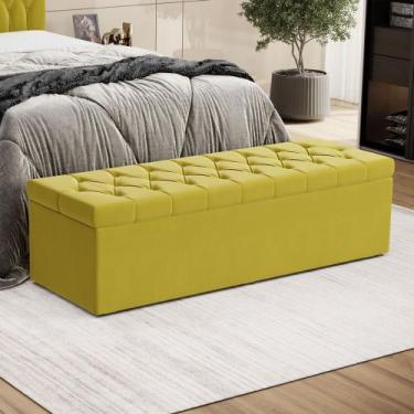 Imagem de Calçadeira Estofada Almofadadas para Cama Box Sagitarius 140 para Cama