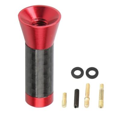 Imagem de Antena de rádio de carro, antena de rádio para caminhão - Antena de estilo de carro de 3,5 cm - Antena de estilo de carro de metal, antena receptor estéreo de fibra de carbono para carros, caminhões,