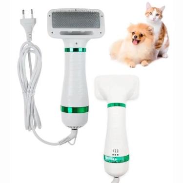 Imagem de Escova Elétrica Para Secar e Alisar Cães e Gatos 110v - BELLATOR