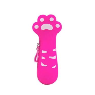 Imagem de Estojo Escolar de Silicone Pata de Gato - KAWAII,  Pink