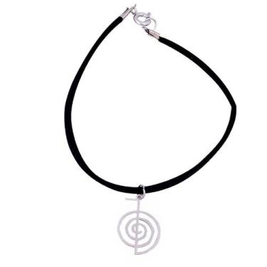 Imagem de Pulseira camurça com Cho-Ku-Rei 20mm- Sunshine Cristais, Prateado
